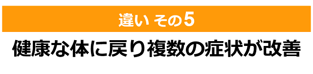 しんそう療方と整体、カイロ、マッサージ５つの違い（その５）