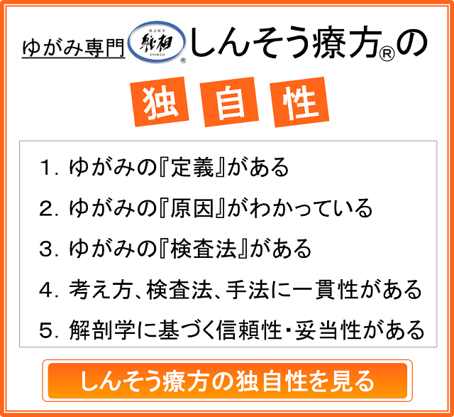 整体とは違うしんそう療方の独自性